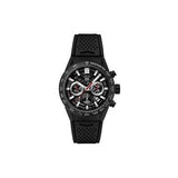 Tag Heuer Carrera Chronograph Steel & Ceramic Black Dial Black Rubber Strap Watch for Men - CBG2090.FT6145 Buy Now By Tag Heuer