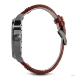 Hugo Boss Aeroliner Maxx Black Dial Brown Leather Strap Watch For Men - 1513079 Buy Now By Hugo Boss