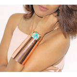 Guess Mini Sunrise Multi Function Analog Turquoise Dial Rose Gold Steel Strap Watch For Women - W0448L8 Buy Now By Guess