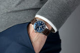 IWC Pilot's Mark XVIII Le Petit Prince Blue Dial Brown Leather Strap Watch for Men - IW327004 Buy Now By IWC