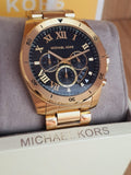 Michael Kors Brecken Chronograph Quartz Black Dial Gold Steel Strap Watch For Men - MK8481 Buy Now By Michael Kors