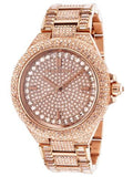 Michael Kors Camille Crystal Rose Gold Dial Rose Gold Steel Strap Watch for Women - MK5862 Buy Now By Michael Kors