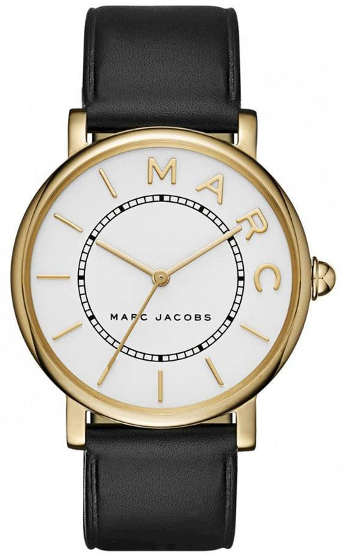 Marc Jacobs Roxy White Dial Black Leather Strap Watch for Women - MJ1532 Buy Now By Marc Jacobs