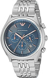 Emporio Armani Luigi Chronograph Quartz Blue Dial Silver Steel Strap Watch For Men - AR1974 Buy Now By Emporio Armani