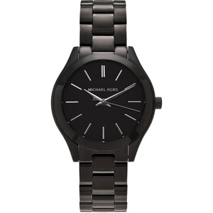 Michael Kors Mini Slim Runway Black Dial Black Steel Strap Watch for Women - MK3587 Buy Now By Michael Kors