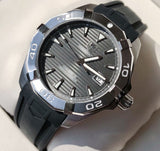 Tag Heuer Aquaracer Caliber 5 Automatic Black Dial Black Rubber Strap Watch for Men - WAY2113.FT8021 Buy Now By Tag Heuer