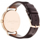 Calvin Klein Even Grey Dial Brown Leather Strap Watch for Women - K7B216G3 Buy Now By Calvin Klein