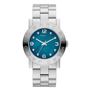 Marc Jacobs Amy Blue Dial Silver Steel Strap Watch for Women - MBM3274 Buy Now By Marc Jacobs