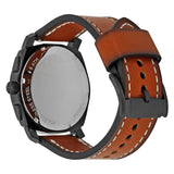 Fossil Machine Chronograph Black Dial Brown Leather Strap Watch for Men - FS5234 Buy Now By Fossil