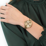 Marc Jacobs Sally Champagne Gold Dial Gold Steel Strap Watch for Women - MBM3363 Buy Now By Marc Jacobs