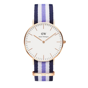 Daniel Wellington Classic Trinity White Dial Three Tone Nylon Strap Watch For Women - 0509DW Buy Now By Daniel Wellington