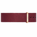 Daniel Wellington Classic Roselyn White Dial Maroon Nylon Strap Watch For Women - DW00100267 Buy Now By Daniel Wellington