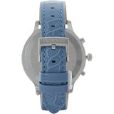 Swarovski Octea Lux Chrono Blue Dial Blue Leather Strap Watch for Women - 5580600 Buy Now By Swarovski