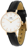 Daniel Wellington Classic Petite Sheffield White Dial Black Leather Strap Watch For Women - DW00100230 Buy Now By Daniel Wellington