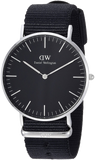 Daniel Wellington Classic Cornwall Quartz Black Dial Black Nylon Strap Watch For Women - DW00100151 Buy Now By Daniel Wellington
