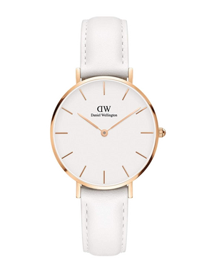 Daniel Wellington Petite Bondi White Dial White Leather Strap Watch for Women - DW00100189 Buy Now By Daniel Wellington