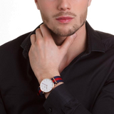 Daniel Wellington Classic Oxford White Dial Two Tone NATO Strap Watch For Men - DW00100001 Buy Now By Daniel Wellington