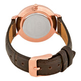 Daniel Wellington Classic Petite York Black Dial Brown Leather Strap Watch For Women - DW00100170 Buy Now By Daniel Wellington