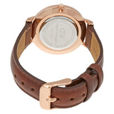 Daniel Wellington Petite St Mawes White Dial Brown Leather Strap Watch For Women - DW00100175 Buy Now By Daniel Wellington