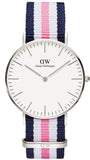 Daniel Wellington Classic Southampton White Dial Three Tone Nylon Strap Watch For Women - DW00100050 Buy Now By Daniel Wellington