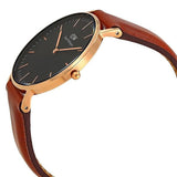 Daniel Wellington Classic St Mawes Black Dial Brown Leather Strap Watch For Men - DW00100124 Buy Now By Daniel Wellington