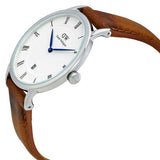 Daniel Wellington Dapper Durham White Dial Brown Leather Strap Watch For Men - DW00100116 Buy Now By Daniel Wellington