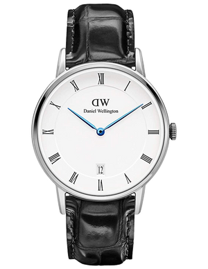Daniel Wellington Dapper Reading Quartz White Dial Black Leather Strap Watch For Women - DW00100117 Buy Now By Daniel Wellington