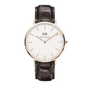 Daniel Wellington Classic York White Dial Brown Leather Strap Watch For Men - DW00100011 Buy Now By Daniel Wellington