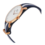 Daniel Wellington Classy Glasgow White Dial Two Tone Nylon Strap Watch For Women - DW00100078 Buy Now By Daniel Wellington