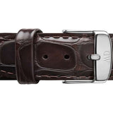 Daniel Wellington Dapper York Quartz White Dial Dark Brown Leather Strap Watch For Women - DW00100097 Buy Now By Daniel Wellington