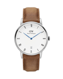 Daniel Wellington Dapper Durham Analog White Dial Brown Leather Strap Watch For Women - DW00100114 Buy Now By Daniel Wellington