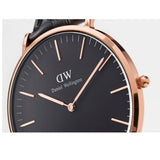 Daniel Wellington Classic Reading Black Dial Black Leather Strap Watch For Women - DW00100141 Buy Now By Daniel Wellington