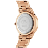 Daniel Wellington Iconic Link White Dial Rose Gold Steel Strap Watch For Women - DW00100211 Buy Now By Daniel Wellington