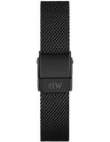 Daniel Wellington Petite Ashfield Black Dial Black Mesh Strap Watch For Women - DW00100245 Buy Now By Daniel Wellington