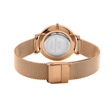 Daniel Wellington Petite Melrose Black Dial Rose Gold Mesh Strap Watch For Women - DW00100303 Buy Now By Daniel Wellington