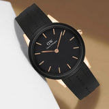 Daniel Wellington Iconic Motion Black Dial Rubber Strap Watch For Women - DW00100426 Buy Now By Daniel Wellington
