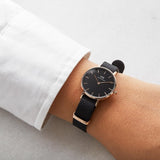 Daniel Wellington Classic Petite Cornwall Black Dial Black NATO Strap Watch For Women - DW00100216 Buy Now By Daniel Wellington