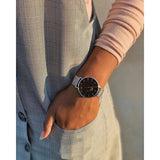 Daniel Wellington Petite Sterling Black Dial Silver Mesh Bracelet Watch For Women - DW00100304 Buy Now By Daniel Wellington