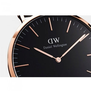 Daniel Wellington Bristol Black Dial Brown Leather Strap Watch For Men - DW00100125 Buy Now By Daniel Wellington