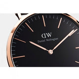 Daniel Wellington Bristol Black Dial Brown Leather Strap Watch For Men - DW00100125 Buy Now By Daniel Wellington