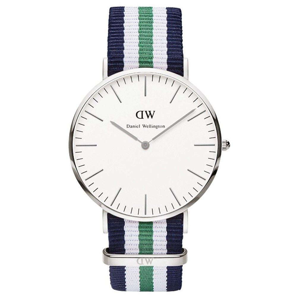 Daniel Wellington Classic Nottingham White Dial Two Tone NATO Strap Watch For Men - 0208DW Buy Now By Daniel Wellington