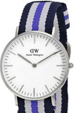 Daniel Wellington Classic Trinity White Dial Three Tone Nylon Strap Watch For Women - 0609DW Buy Now By Daniel Wellington