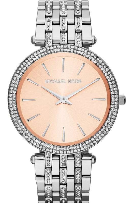 Michael Kors Darci Orange Dial Silver Stainless Steel Strap Watch for Women - MK3218 Buy Now By Michael Kors