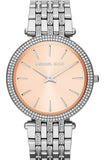 Michael Kors Darci Orange Dial Silver Stainless Steel Strap Watch for Women - MK3218 Buy Now By Michael Kors