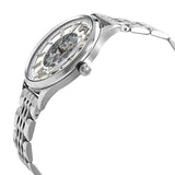 Emporio Armani Meccanico Skeleton Silver Dial Silver Steel Strap Watch For Men - AR1945 Buy Now By Emporio Armani