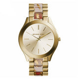 Michael Kors Slim Runway Gold Dial Two Tone Steel Strap Watch for Women - MK4300 Buy Now By Michael Kors