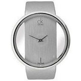 Calvin Klein Glam Transparent Silver Dial Grey Leather Strap Watch for Women - K9423193 Buy Now By Calvin Klein
