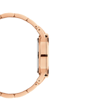 Daniel Wellington Iconic Link Analog Black Dial Rose Gold Steel Strap Watch For Women - DW00100214 Buy Now By Daniel Wellington