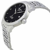 Tissot T Classic Powermatic 80 Black Dial Silver Steel Strap Watch For Men - T41.1.483.52 Buy Now By Tissot