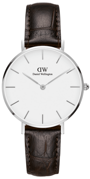 Daniel Wellington Classic Petite Reading White Dial Black Leather Strap Watch For Women - DW00100241 Buy Now By Daniel Wellington